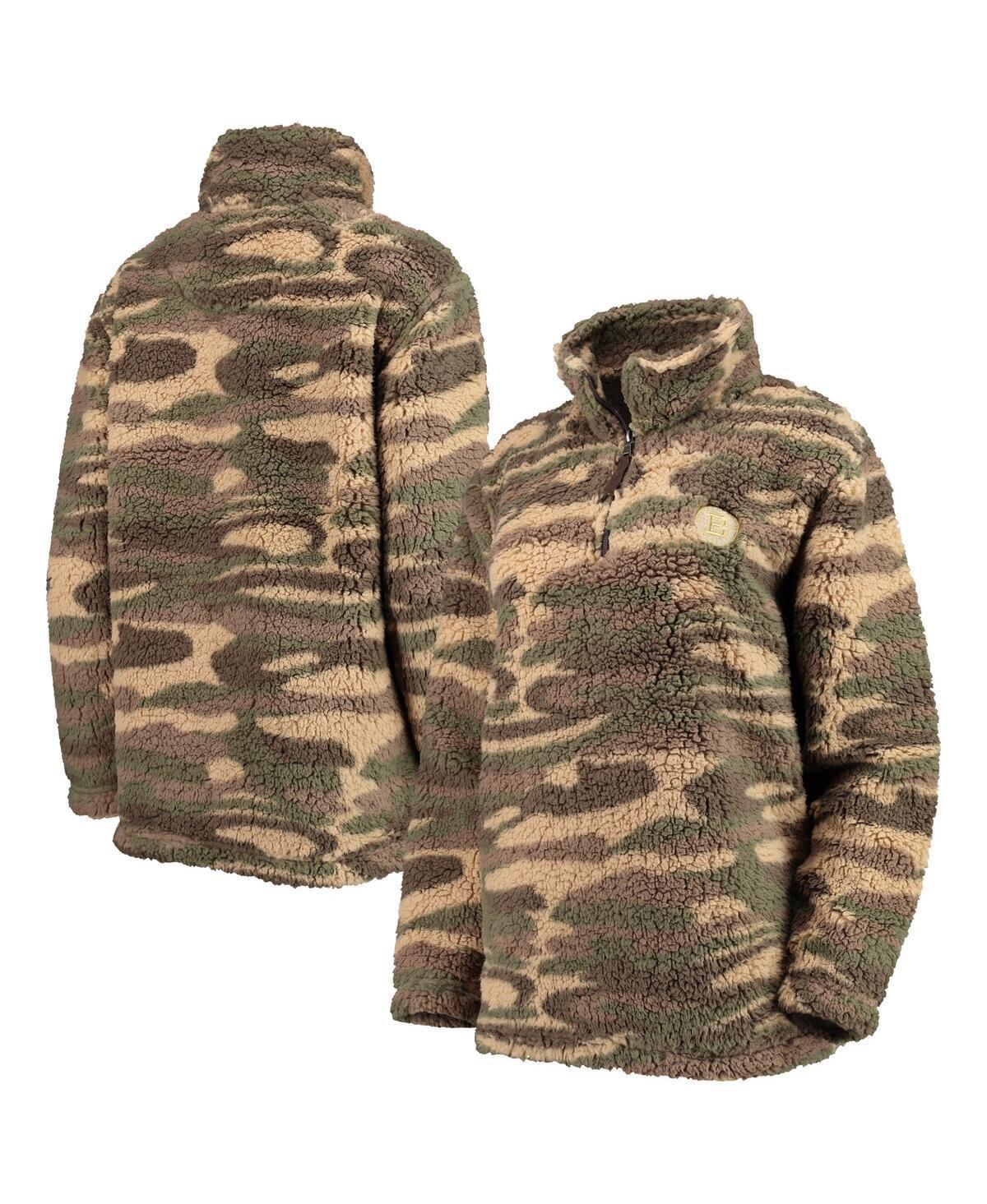 Womens G-III Sports by Carl Banks Camo New York Rangers Sherpa Quarter-Zip Jacket Product Image