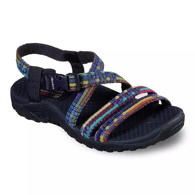 Skechers Reggae Sew Me Womens Sandals Blue Team Product Image