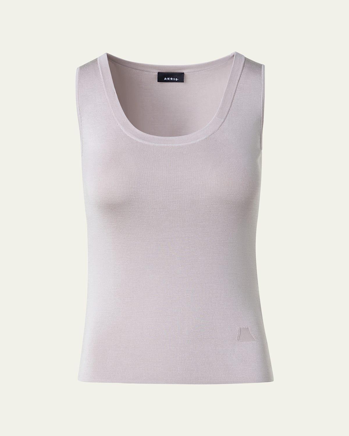 Womens Silk Knit Scoopneck Tank Product Image