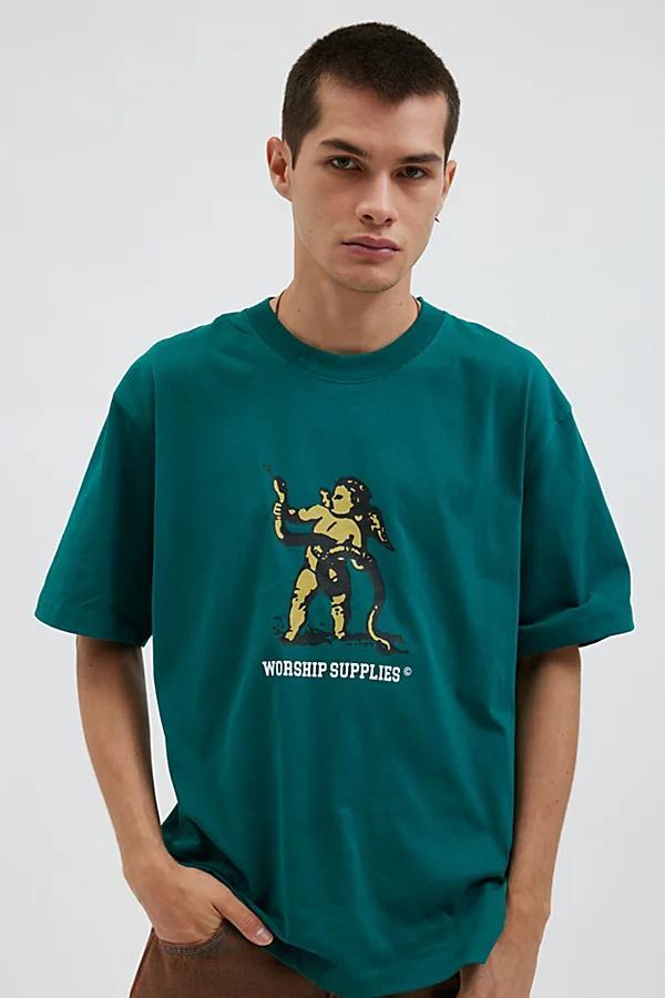 WORSHIP SUPPLIES Cheeky Cherub Tee Mens at Urban Outfitters Product Image