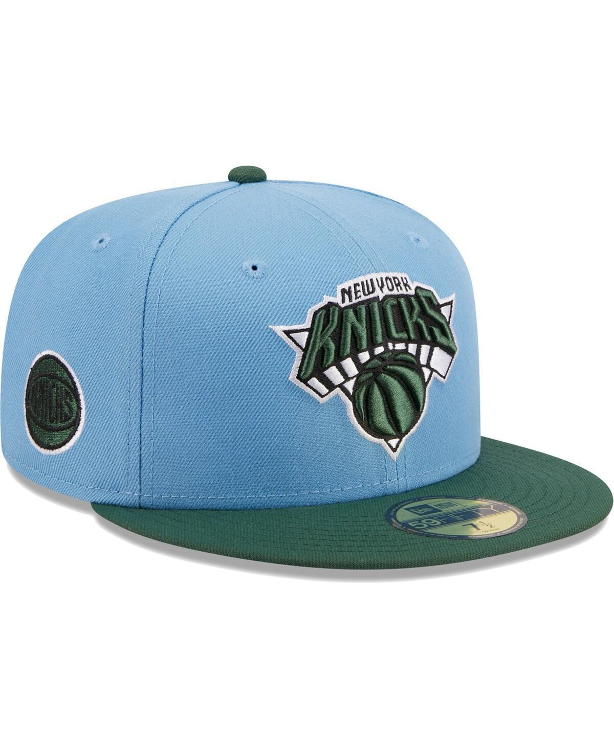 Mens New Era Light Blue New York Knicks Two-Tone 59FIFTY Fitted Hat - Light Blue Product Image