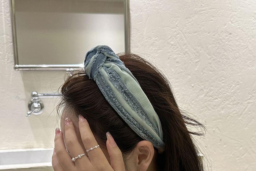 Denim Knot Headband Product Image