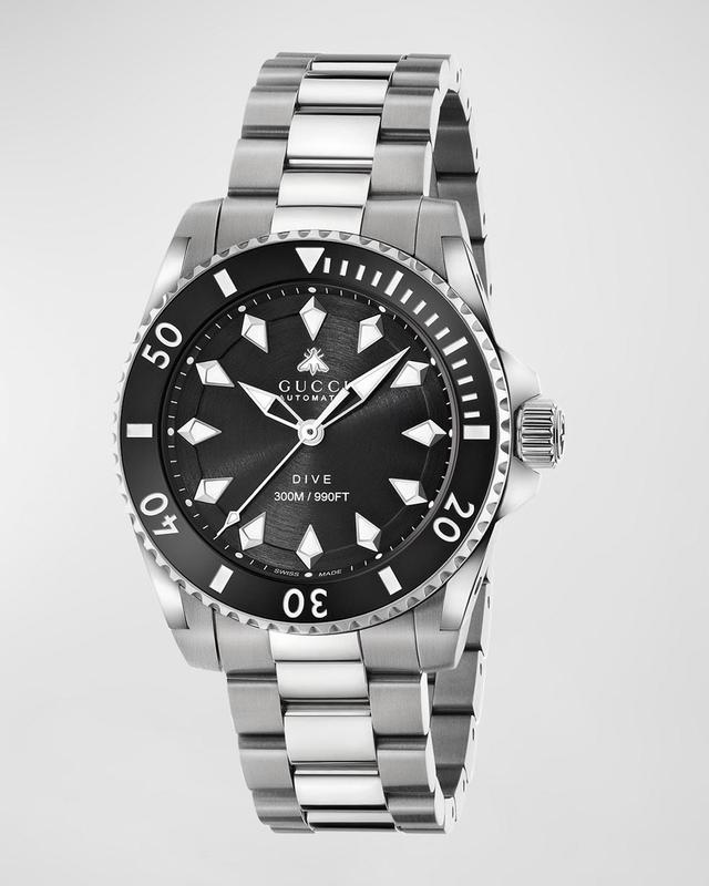 Mens Gucci Dive Steel Bracelet Watch/40MM Product Image