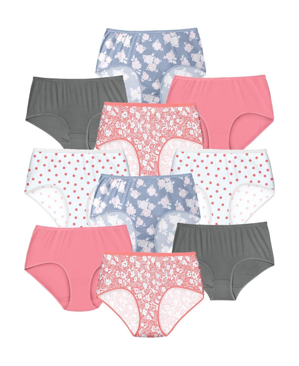 Comfort Choice Womens Cotton Brief 10-Pack Product Image