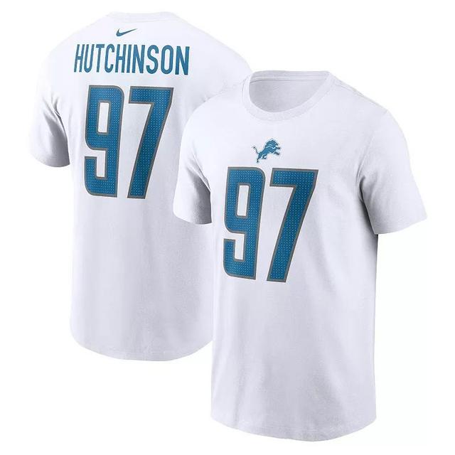 Mens Nike Aidan Hutchinson Detroit Lions Player Name & Number T-Shirt Product Image