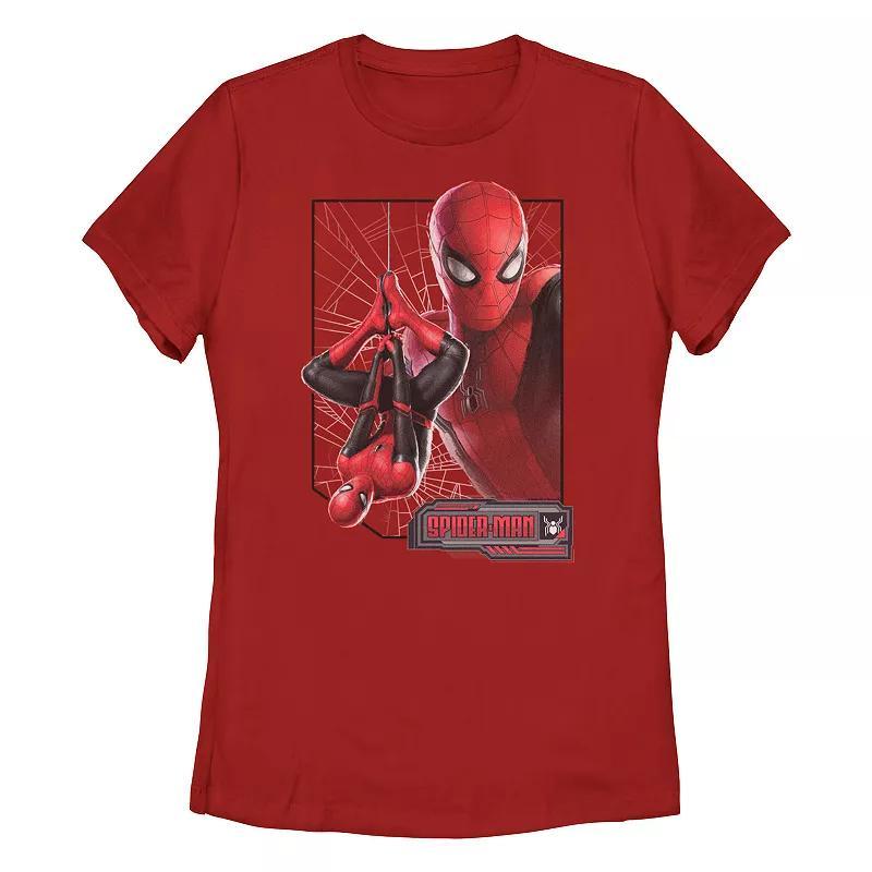 Juniors Marvel Spider-Man Far From Home Pose Poster Graphic Tee, Girls Product Image