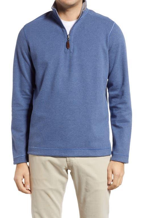 Johnston & Murphy Reversible 1/4 Zip Gray) Men's Clothing Product Image