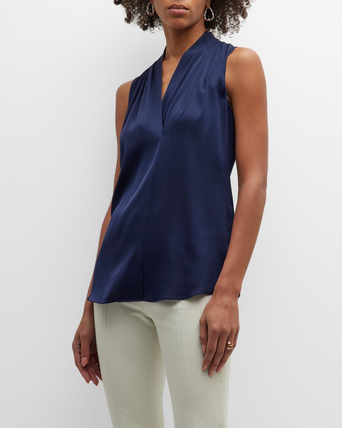 Mila Silk-Stretch Sleeveless Top Product Image