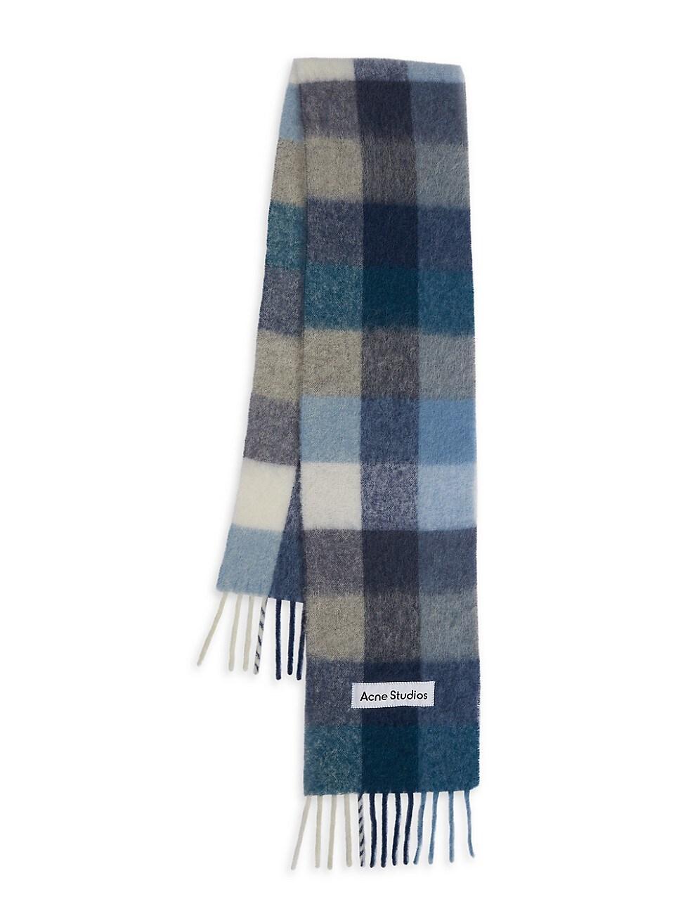 Mens Unisex Main Vally Checkered Fringe Scarf Product Image