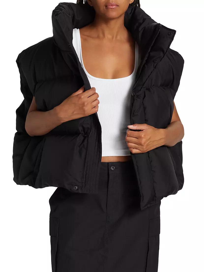 Cropped Puffer Vest Product Image