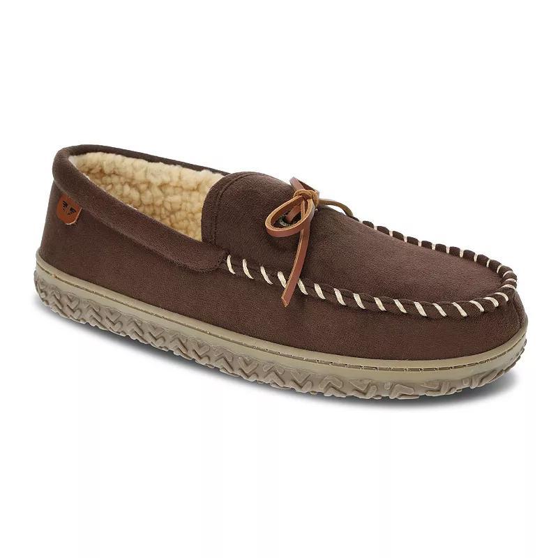 Dockers Rugged Boater Mens Moccasin Slippers Beig/Green Product Image