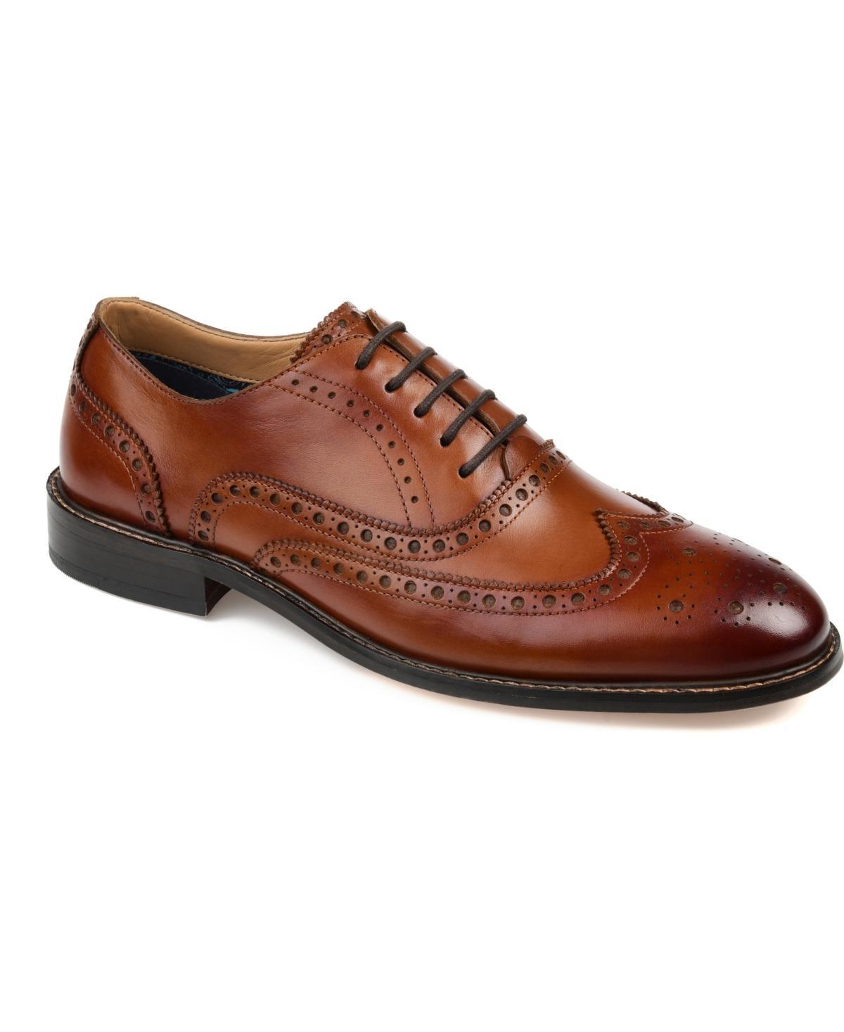 Thomas & Vine Franklin Mens Wingtip Oxford Shoes Brown Product Image