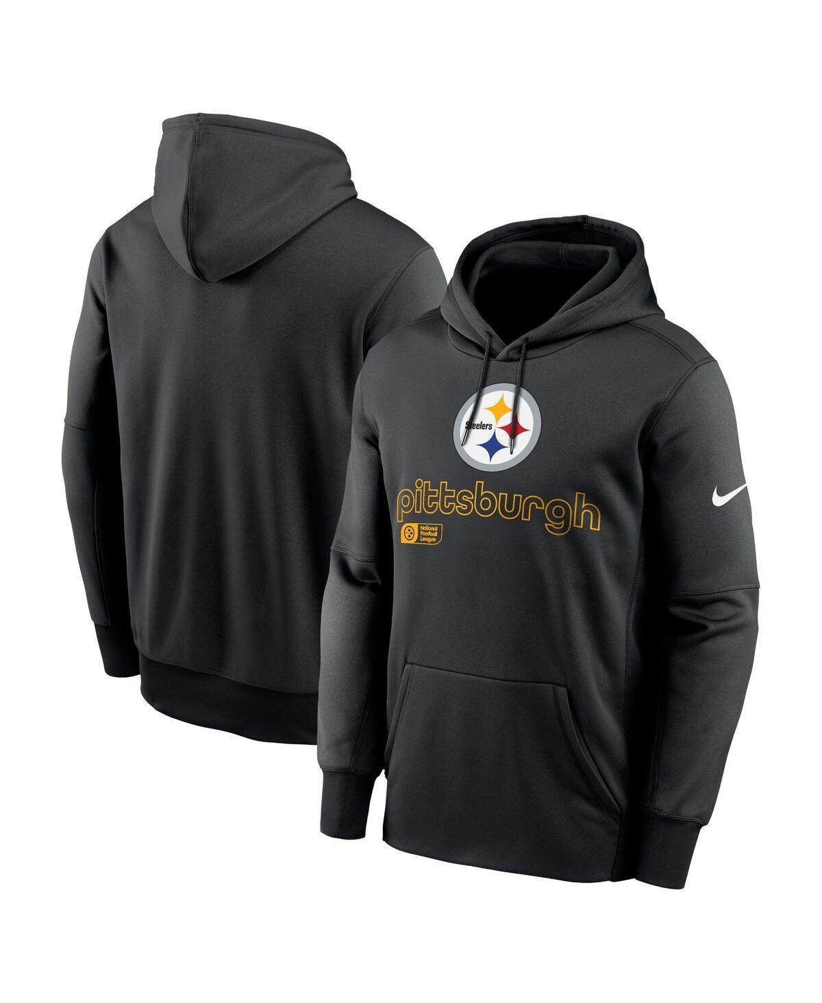 Nike Mens Black Pittsburgh Steelers Big Tall Performance Pullover Hoodie Product Image