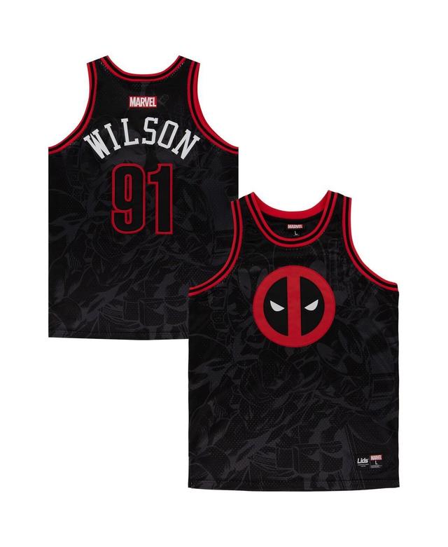 Lids Mens Black Deadpool Basketball Jersey - Black Product Image