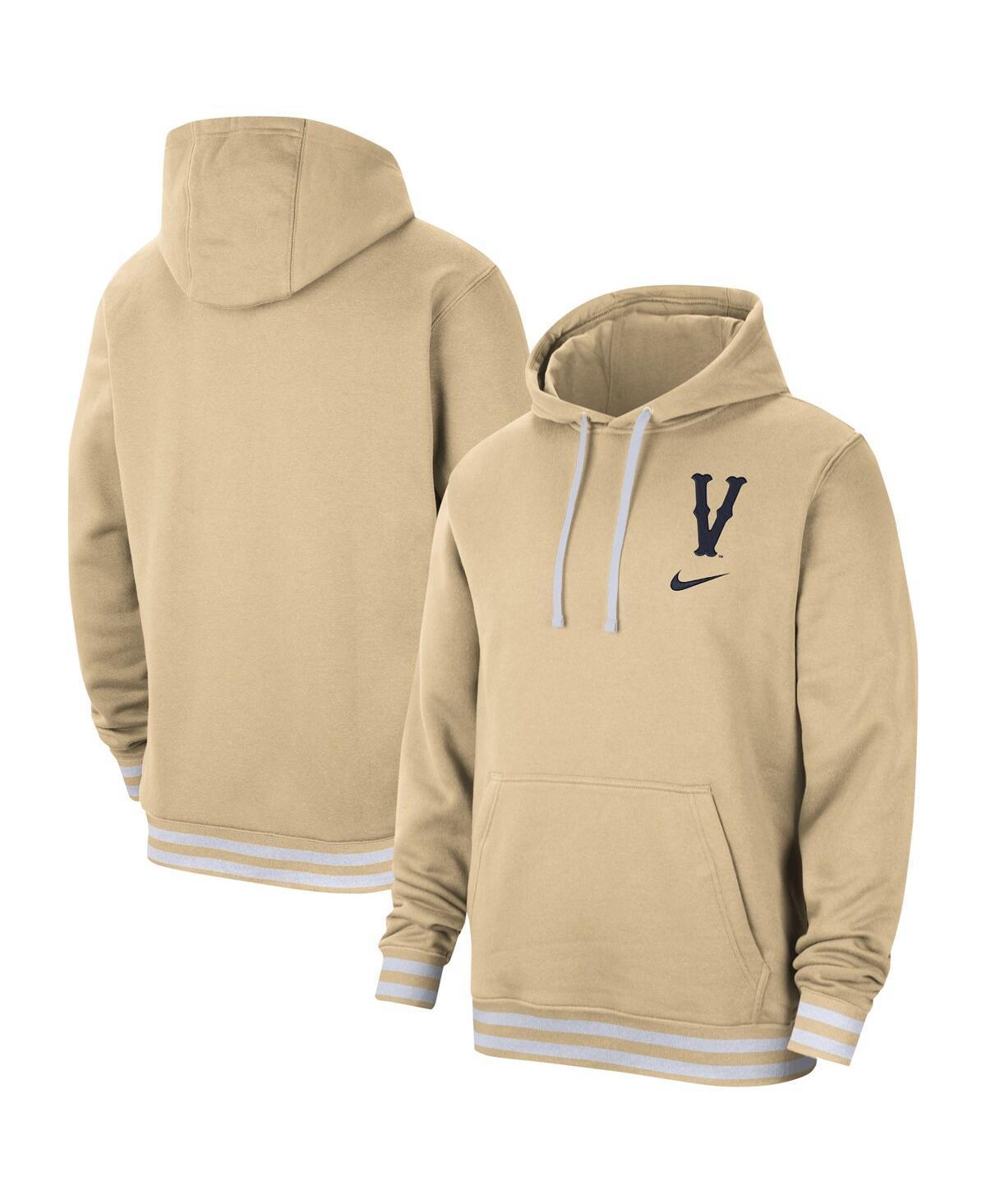 Mens Nike Tan Virginia Cavaliers Campus Retro Fleece Pullover Hoodie Product Image