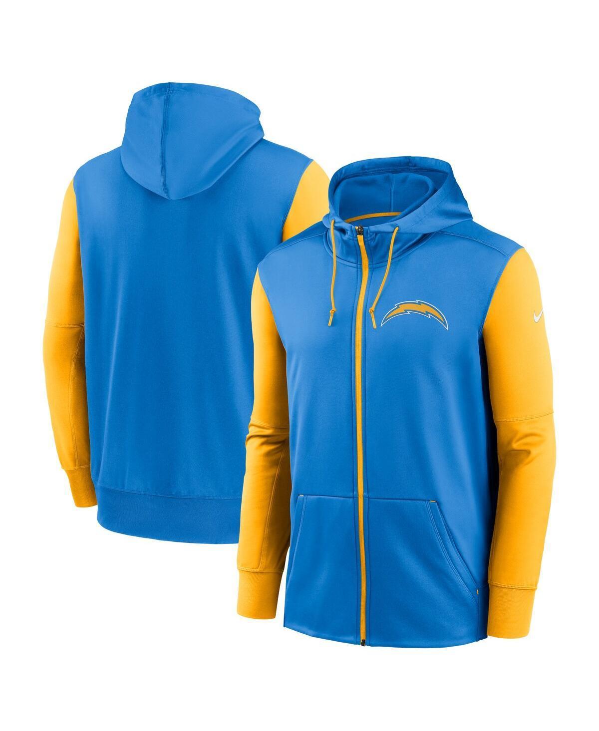 Mens Nike Powder Blue Los Angeles Chargers Performance Full-Zip Hoodie Product Image