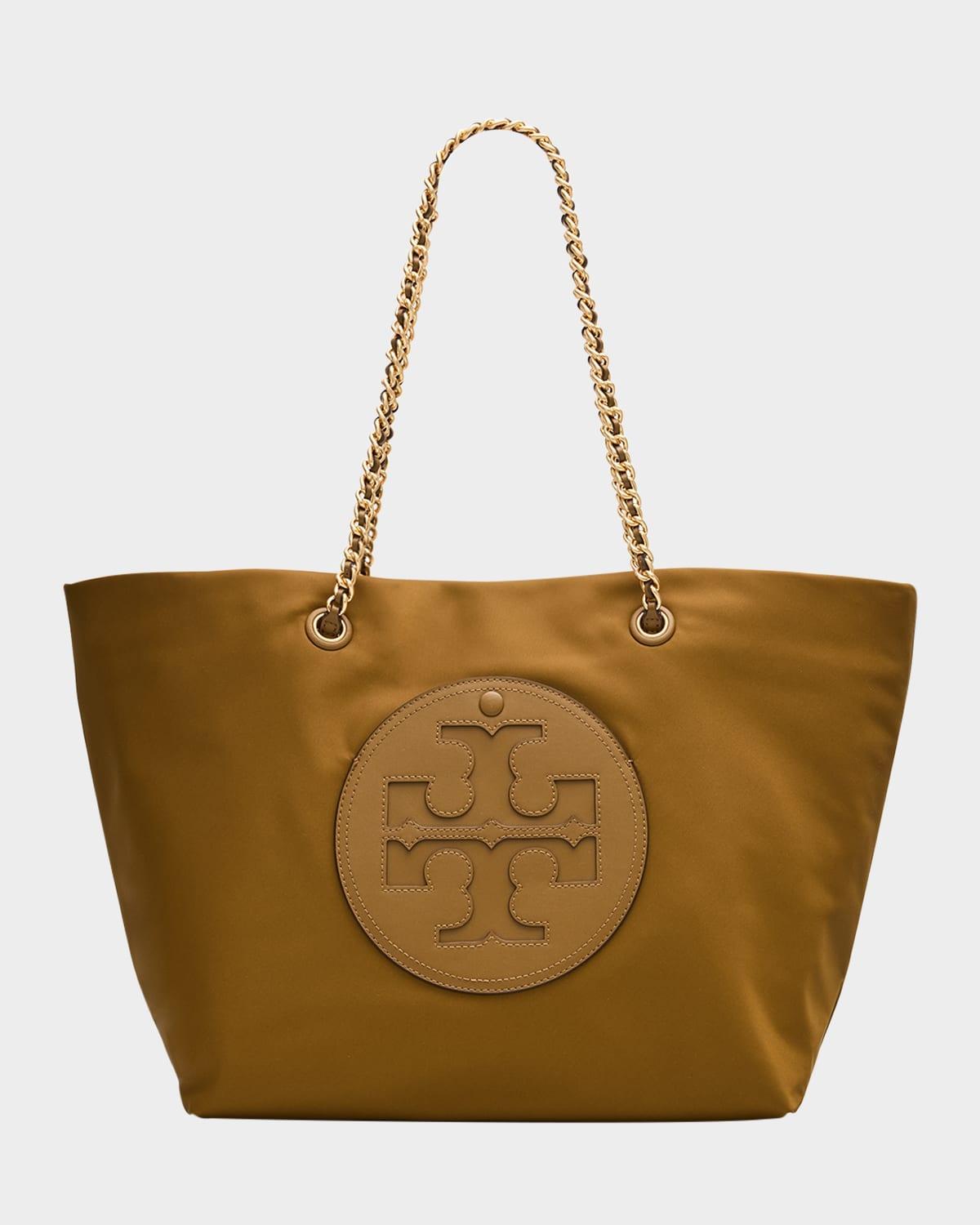 Womens Ella Leather Chain Tote Bag Product Image