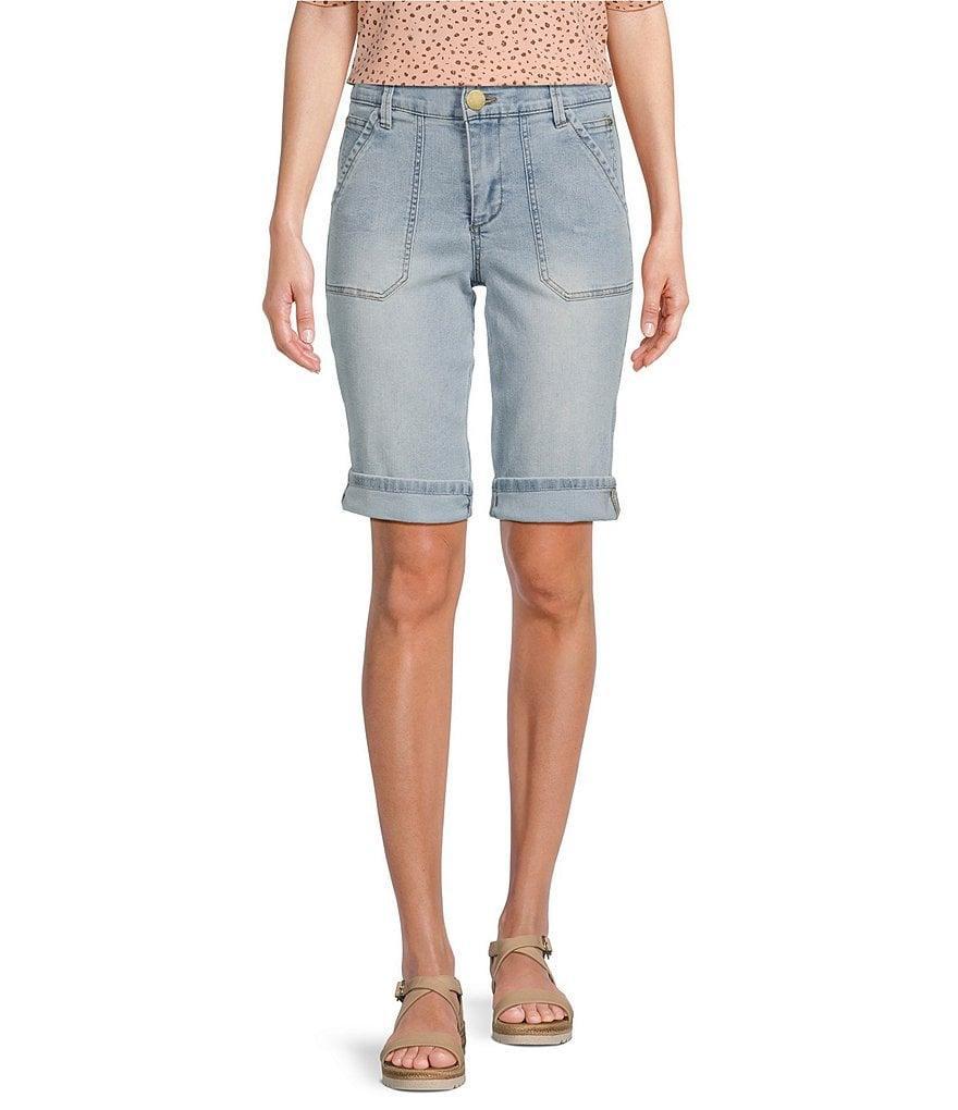 Democracy Petite Size #double;Ab#double;Solution® Rolled Cuff Bermuda Shorts Product Image