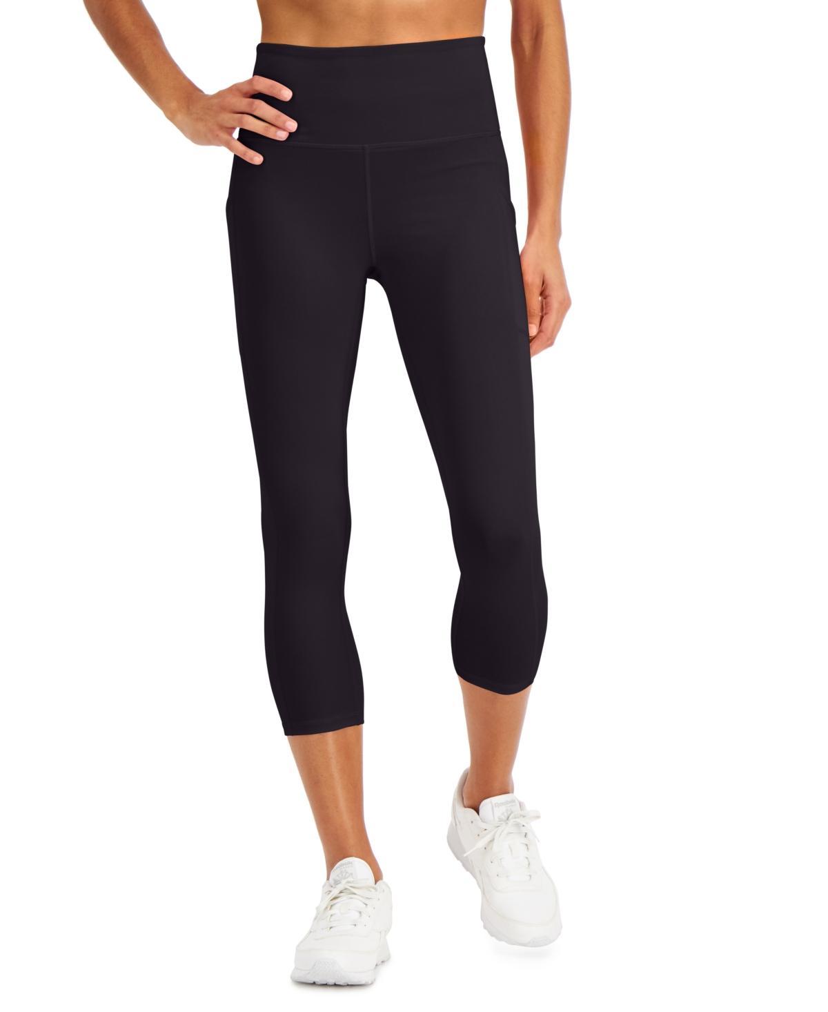 Id Ideology Womens Compression High-Rise Side-Pocket Cropped Leggings, Created for Macys Product Image