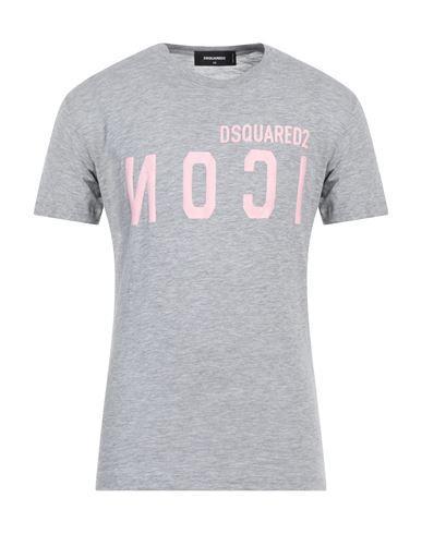 DSQUARED2 Man T-shirt Light Grey Size M Cotton, Viscose Product Image