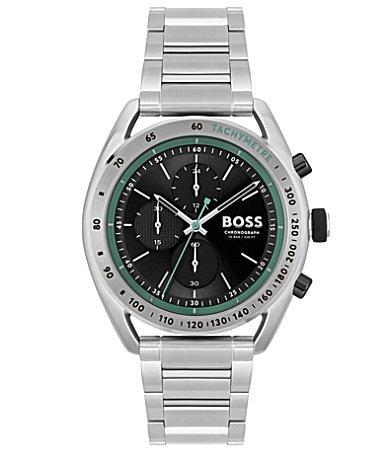 Hugo Boss Mens Center Court Stainless Steel Chronograph Watch Product Image