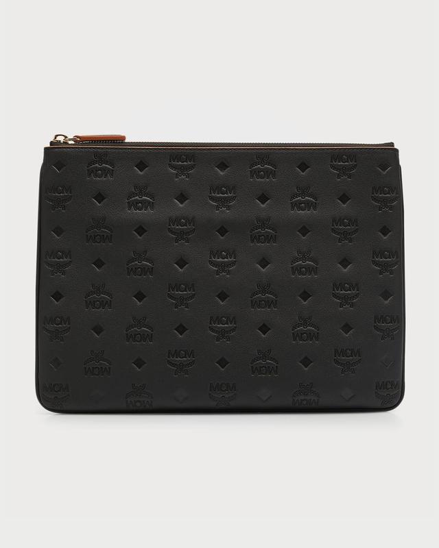 MCM Klara Monogram Leather Crossbody Pouch Product Image