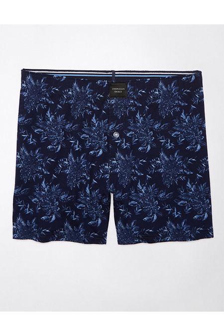 AEO Floral Slim Knit Ultra Soft Boxer Short Men's Product Image