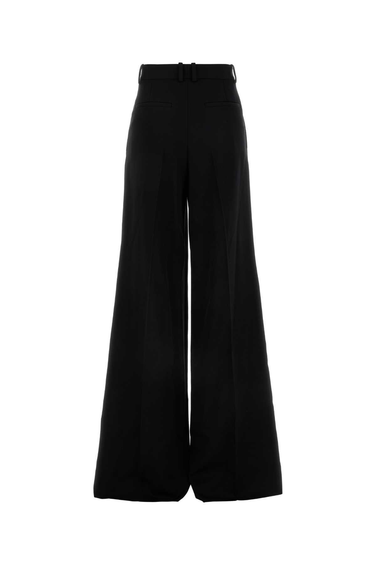 SAINT LAURENT Pleated Wool Slim-leg Pants In Black Product Image