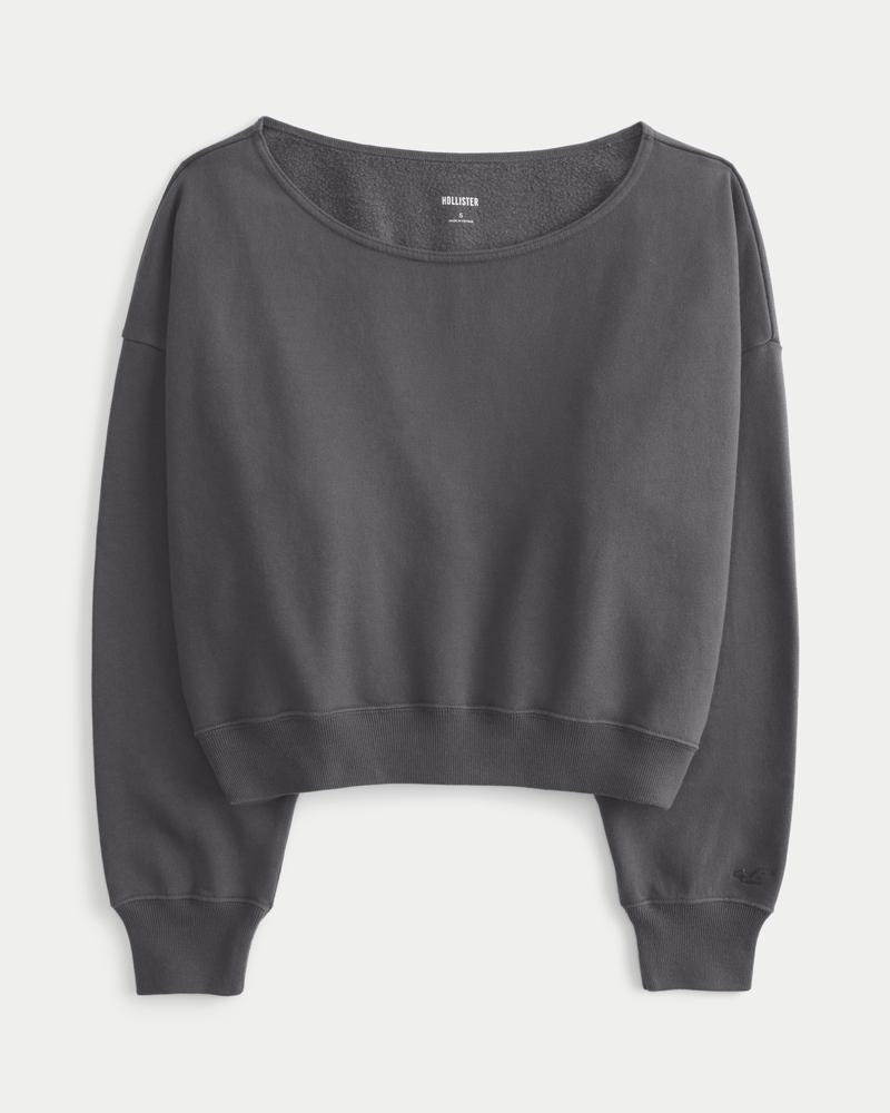 Easy Off-the-Shoulder Sweatshirt Product Image