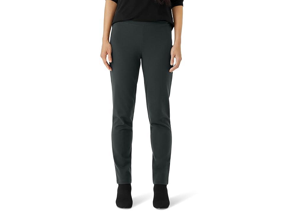 Eileen Fisher Slim Ankle Pants (Ivy) Women's Casual Pants Product Image