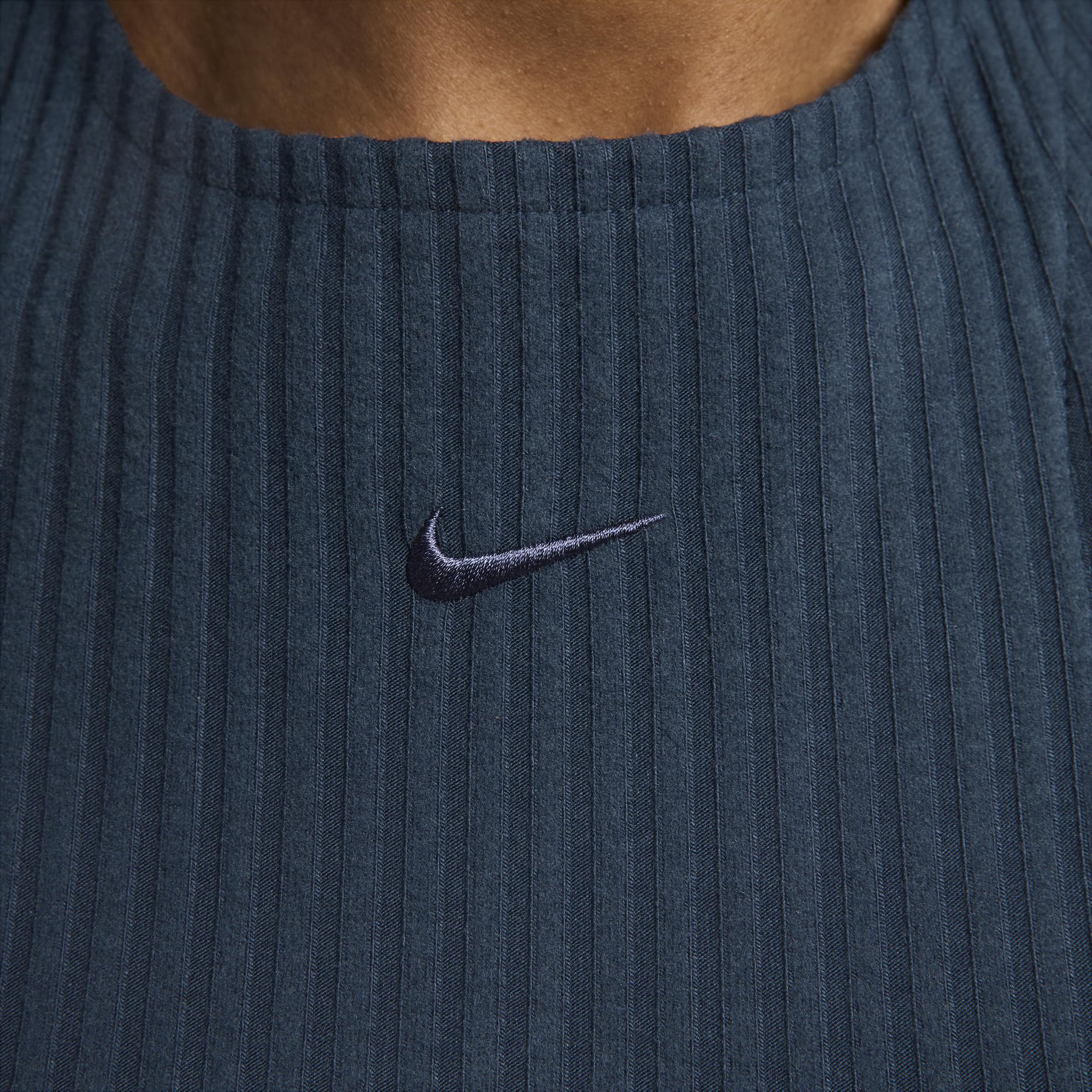 Nike Womens Nike Chill Knit Rib Dress - Womens Armory Navy/Armory Navy Product Image