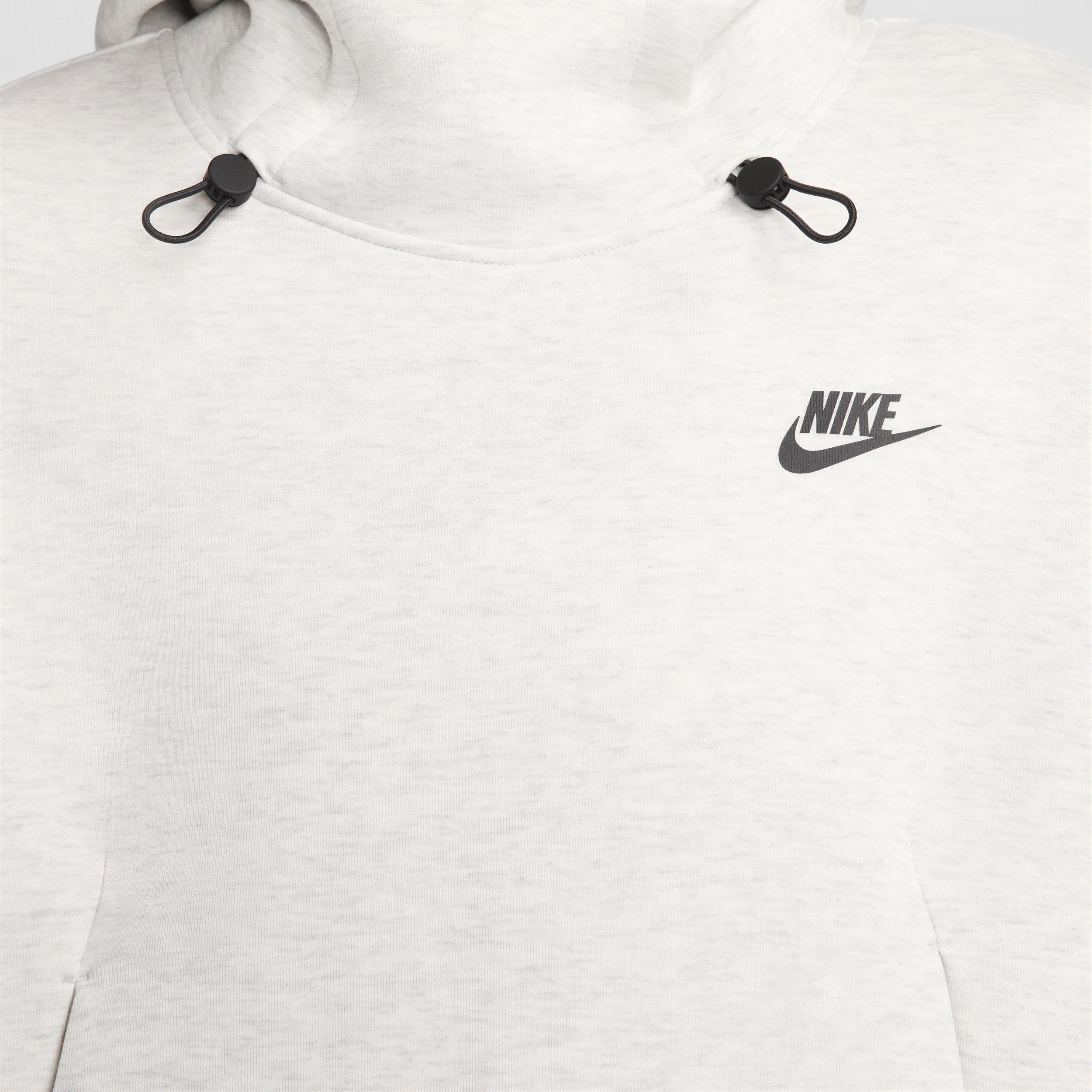 Nike Womens NSW Tech Fleece OS Hoodie - Heather/Light Grey/Black Product Image