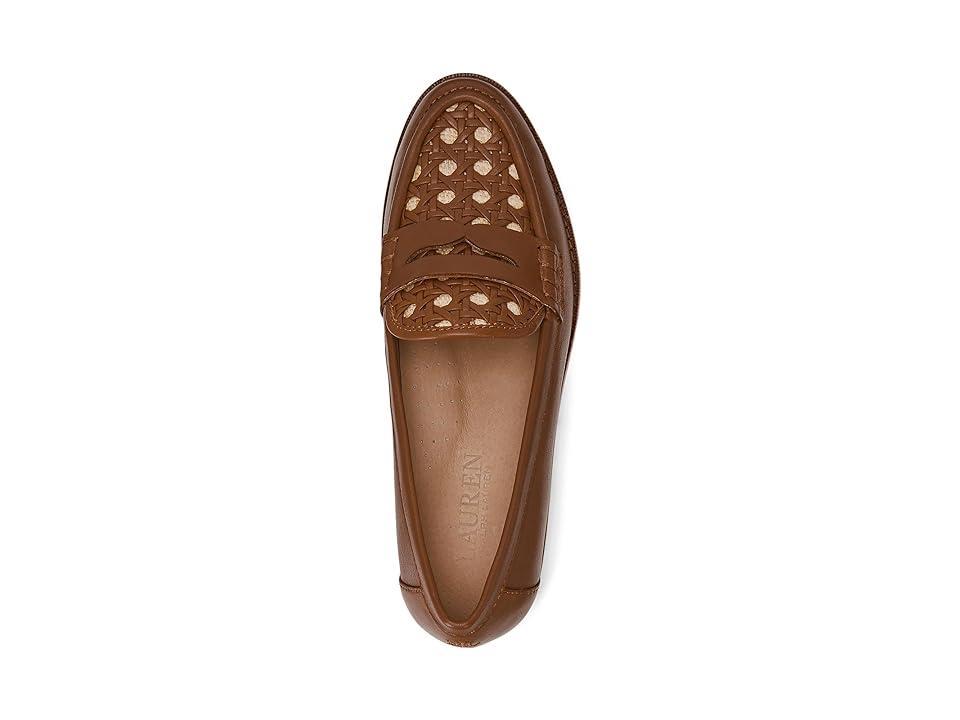 Lauren Ralph Lauren Wynnie II Woven Leather  Raffia Loafers Product Image