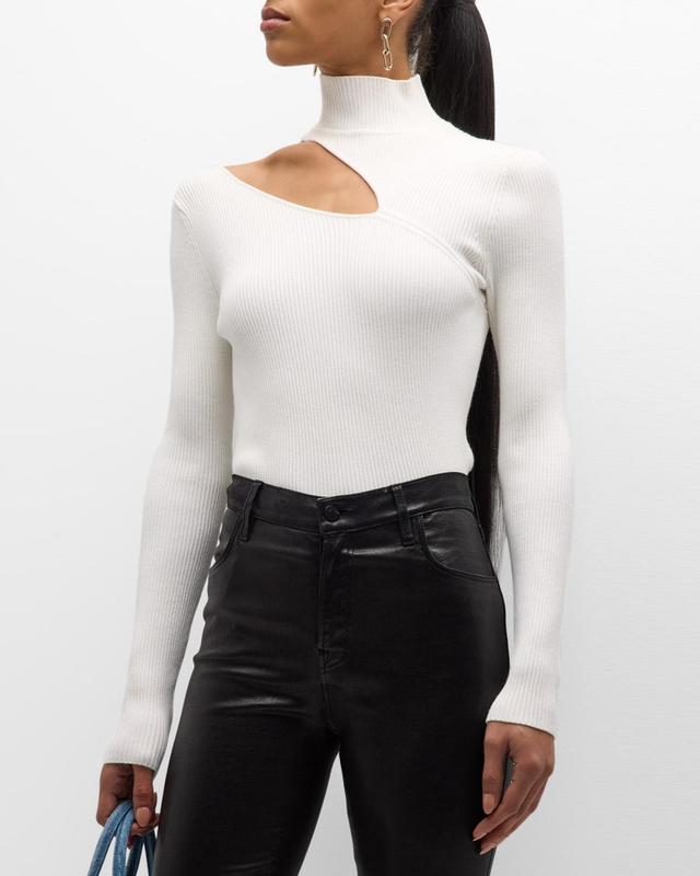 Ramy Brook Lexi Asymmetric Cutout Sweater Product Image