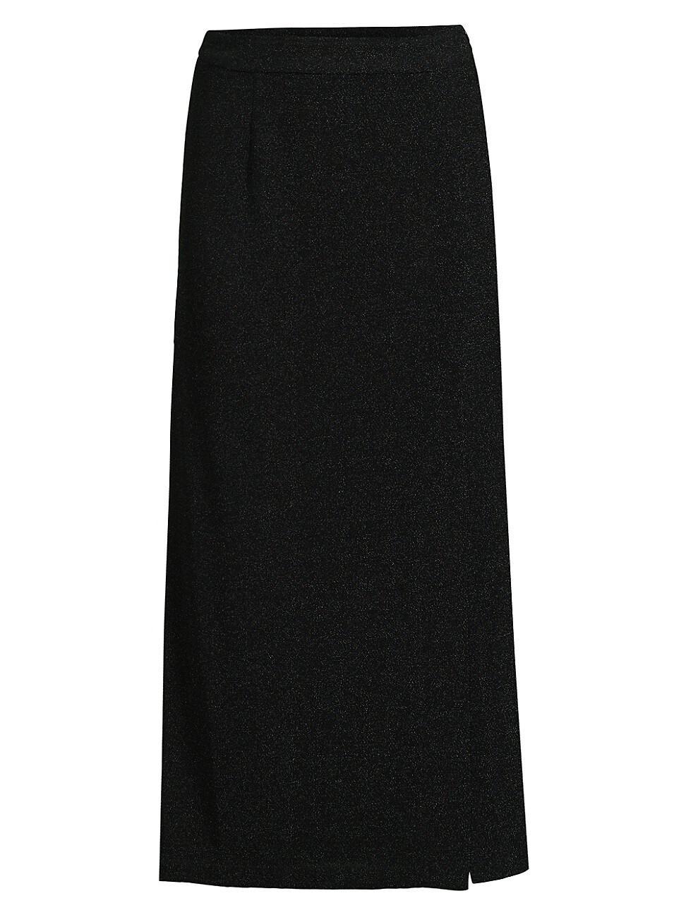 Womens Sparkle Stretch Woven Straight Maxi Skirt product image