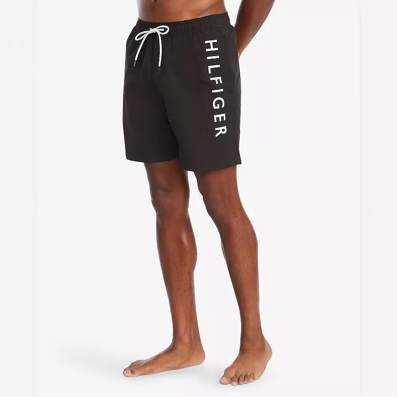 Mens Tommy Hilfiger Logo 7-inch Swim Trunks Product Image