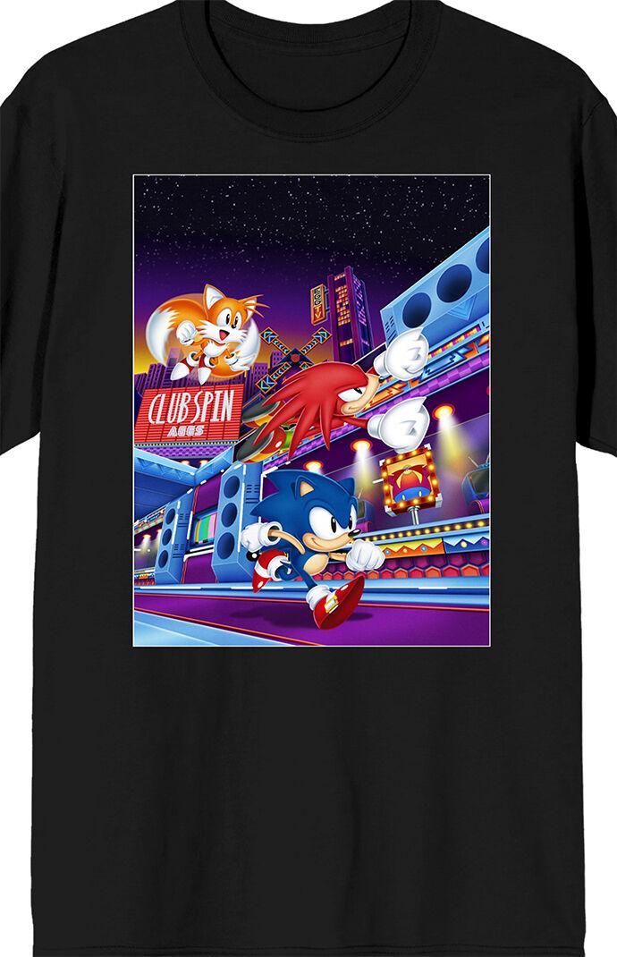 Men's Sonic & Tails Mania Game T-Shirt Product Image