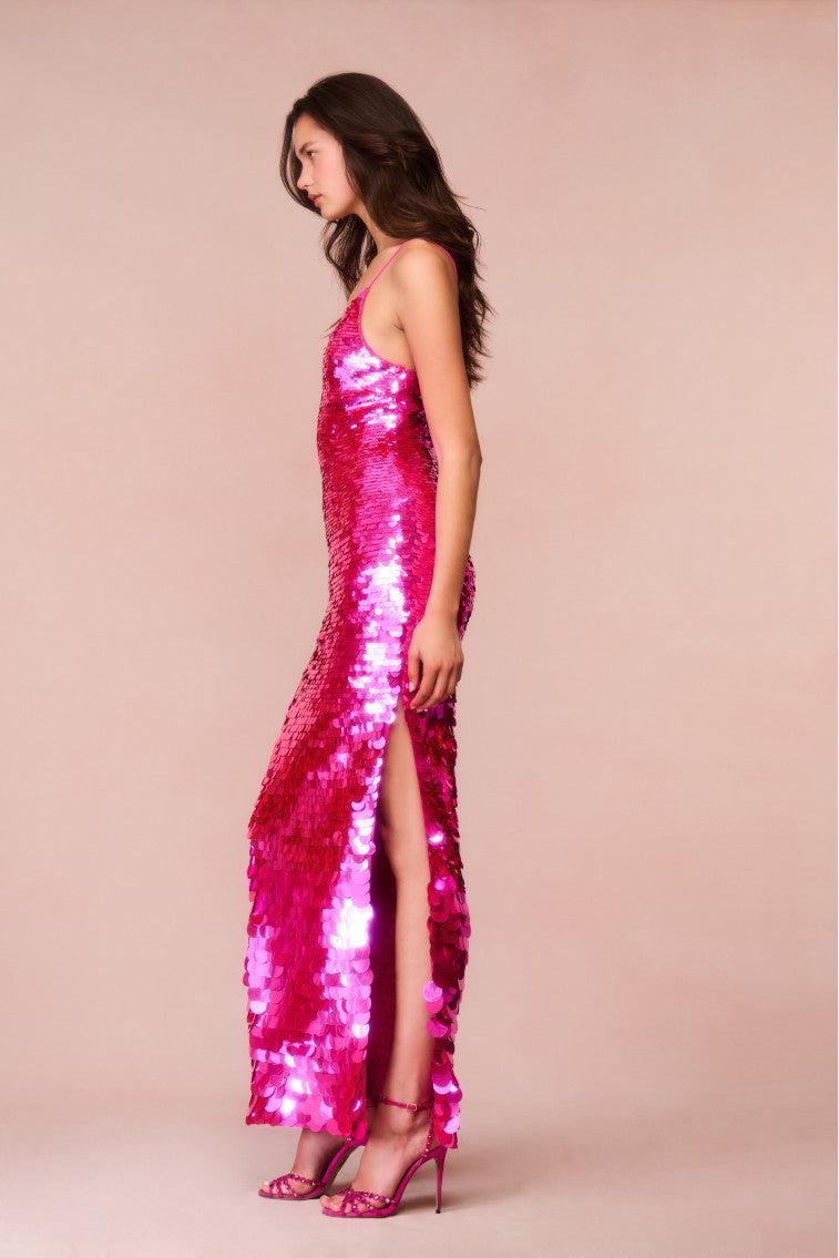 Kaylen Sequined Maxi Dress Product Image