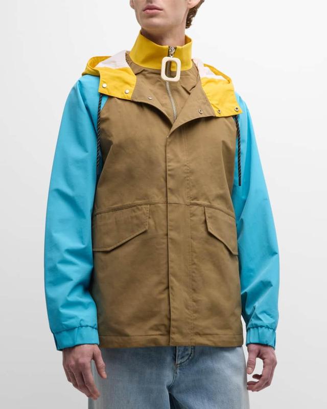 Mens Short Colorblock Parka Product Image