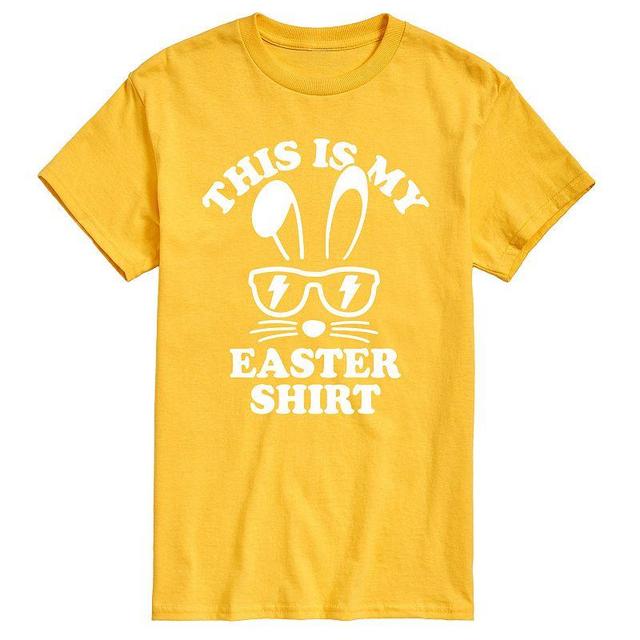 Mens This Is My Easter Shirt Graphic Tee Blue Product Image