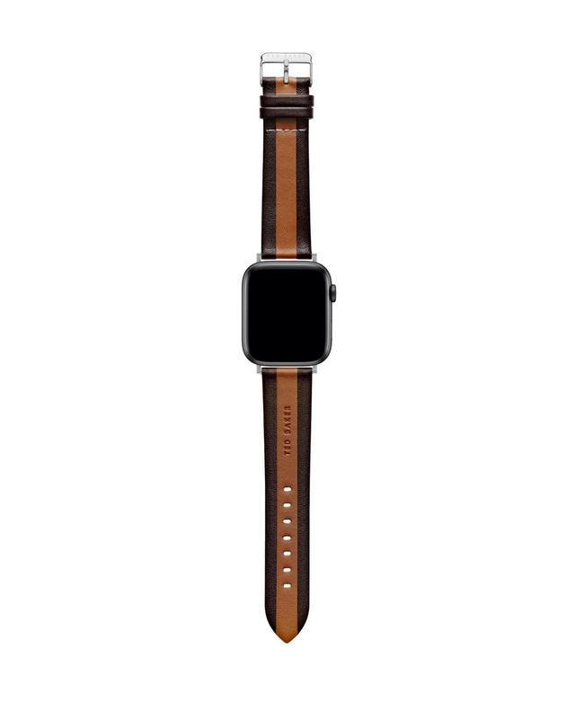 Ted Baker Mens Ted Logo Multicolor Leather Strap Product Image