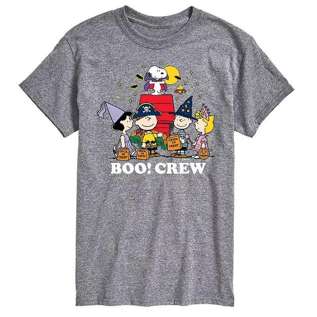 Big & Tall Peanuts Boo Crew Tee, Mens Med Grey Product Image