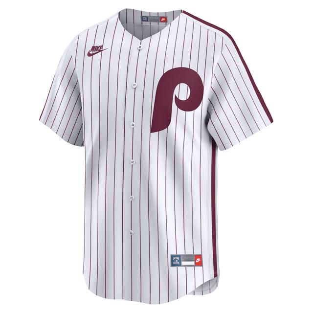 Nike Mens White Philadelphia Phillies Cooperstown Collection Limited Jersey - White Product Image