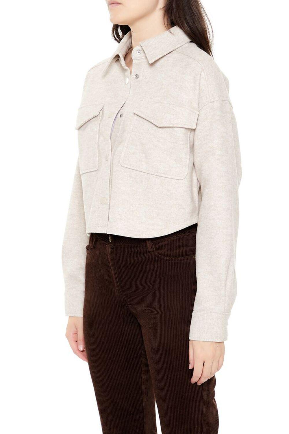 Boxy Cropped Shacket | Forever 21 Product Image