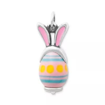 Enamel Bunny Ears Art Glass Charm Product Image