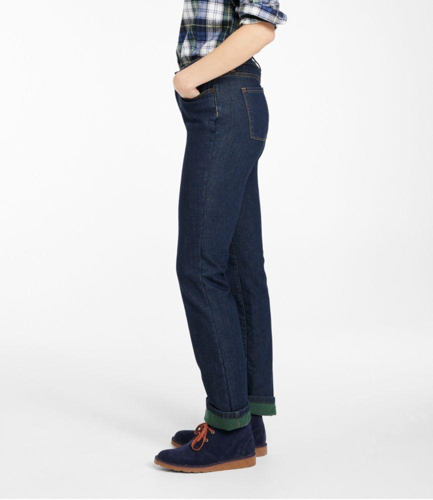 
                            Women's True Shape Jeans, High-Rise Straight-Leg Fleece-Lined
                         Product Image