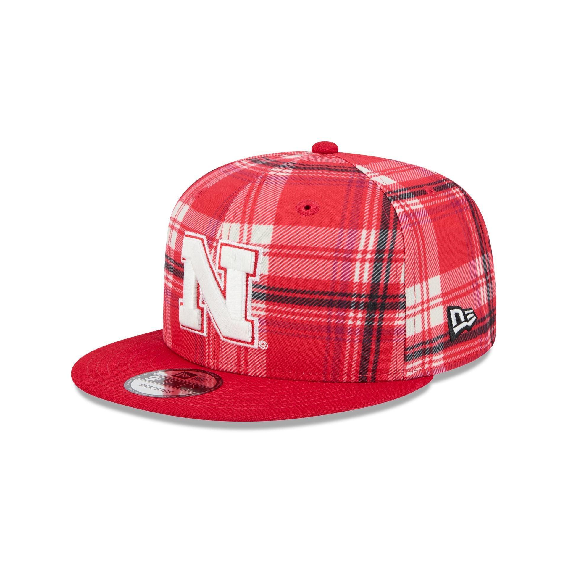 Nebraska Cornhuskers Plaid 9FIFTY Snapback Hat Male Product Image