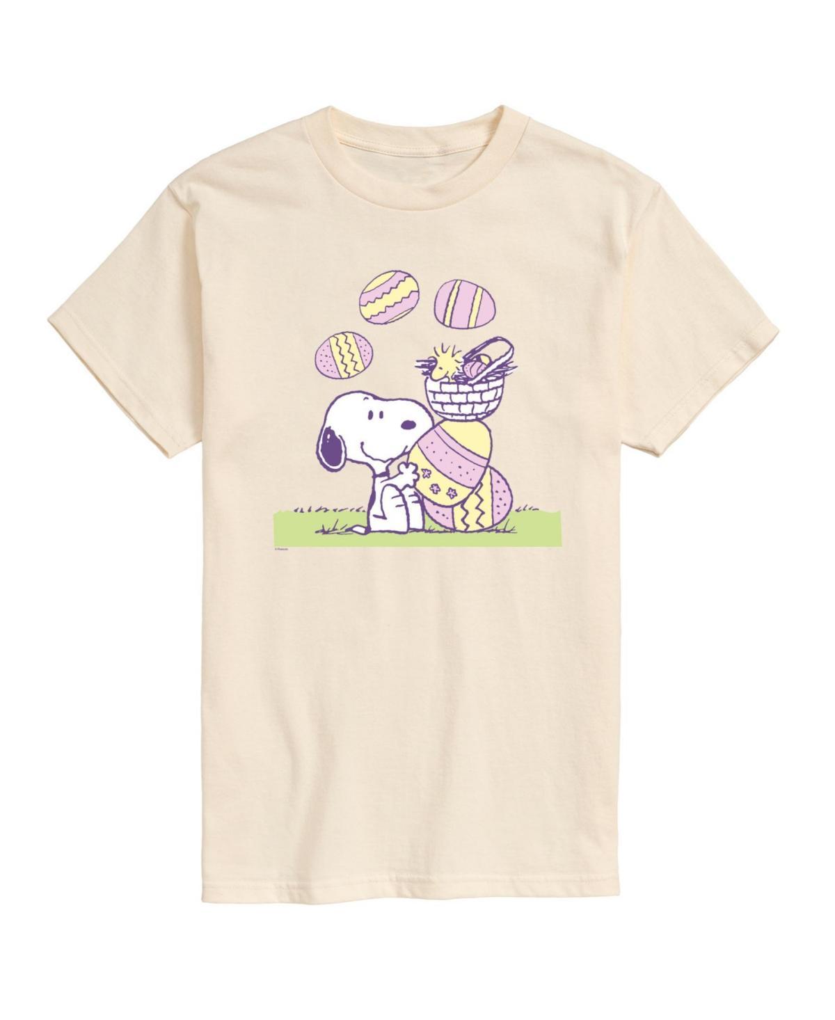 Airwaves Mens Peanuts Short Sleeve T-shirts - Beige Product Image