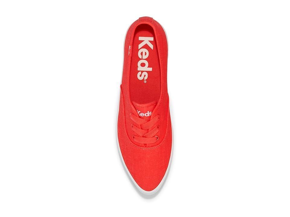 Keds Point Lace-Up Linen) Women's Shoes Product Image