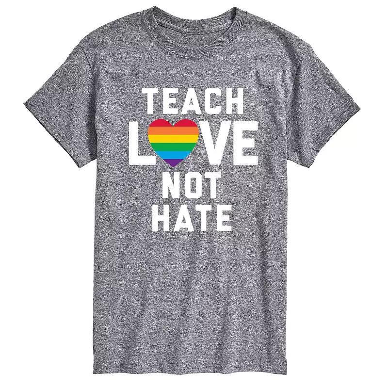 Big & Tall Teach Love Not Hate Tee, Mens Product Image